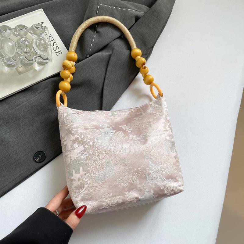 New Chinese-Style Niche Versatile Underarm Tote Bag For Women 2026 Summer High Aesthetic Value Artistic Embroidery Handbags