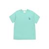 MLB Los Angeles Dodgers Logo Print Round Neck Short Sleeve T-Shirt Unisex T-Shirt Mint-Green 31TS31131-07T