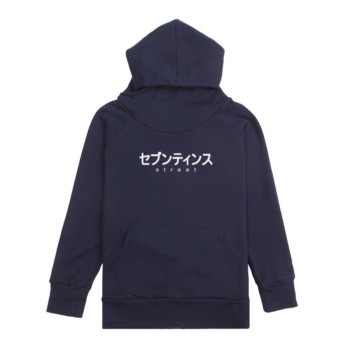 Seventeens Japan Font Warmer Hoodie Navy Blue/S