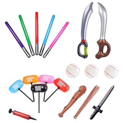 Inflatable PVC Toy Set: Caveman Stick, Sword & Baseball Bat for Kids