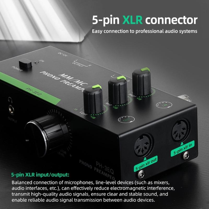 High Fidelitys MM MCs Turntables Preamplifier Featuring Balanced XLRs Input Output And Customizable Basses Mids Trebles Controls