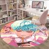 1pc KPop Demon Hunters SAJA BOYS2 Print Round Carpet Chair Round Carpet Suitable for Bedroom Living Room Home Decorative Carpet