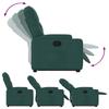 Recliner Chair with Rising Function Dark Green Fabric
