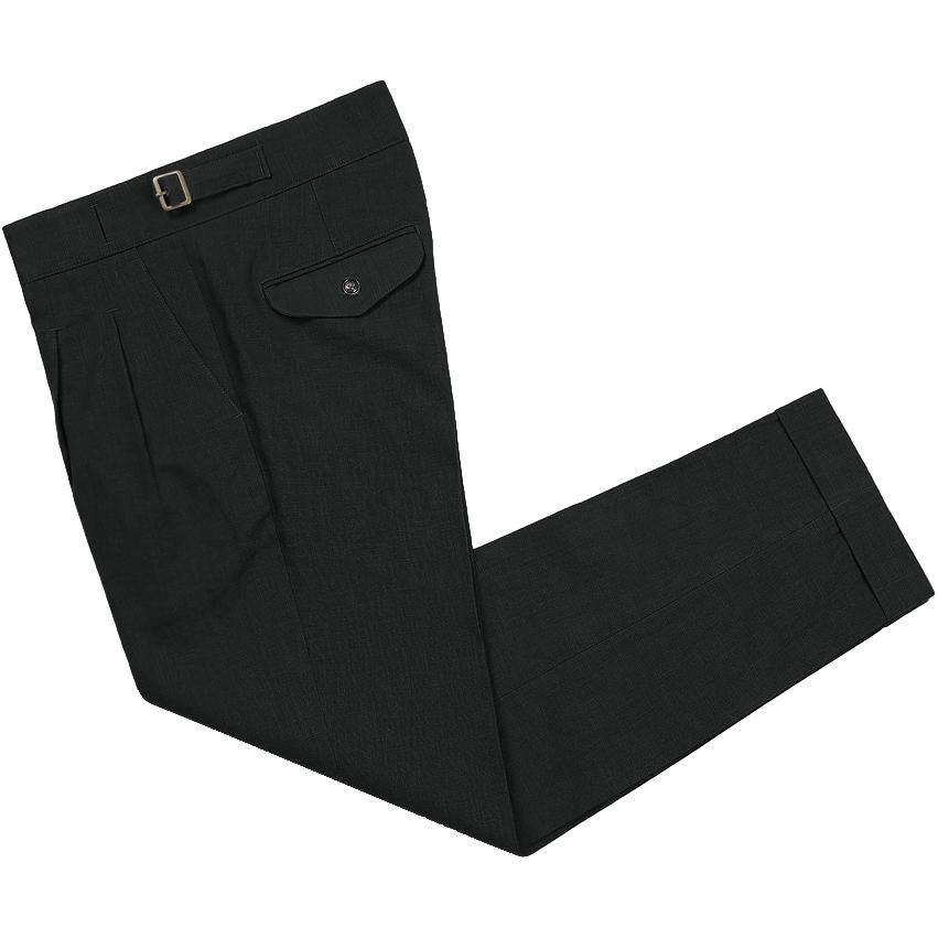 Solti 8S Linen Gurkha Trousers (Black)