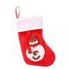 Christmas Stockings with Santa Claus and Snowman Design - Holiday Decorations for Home and Windows