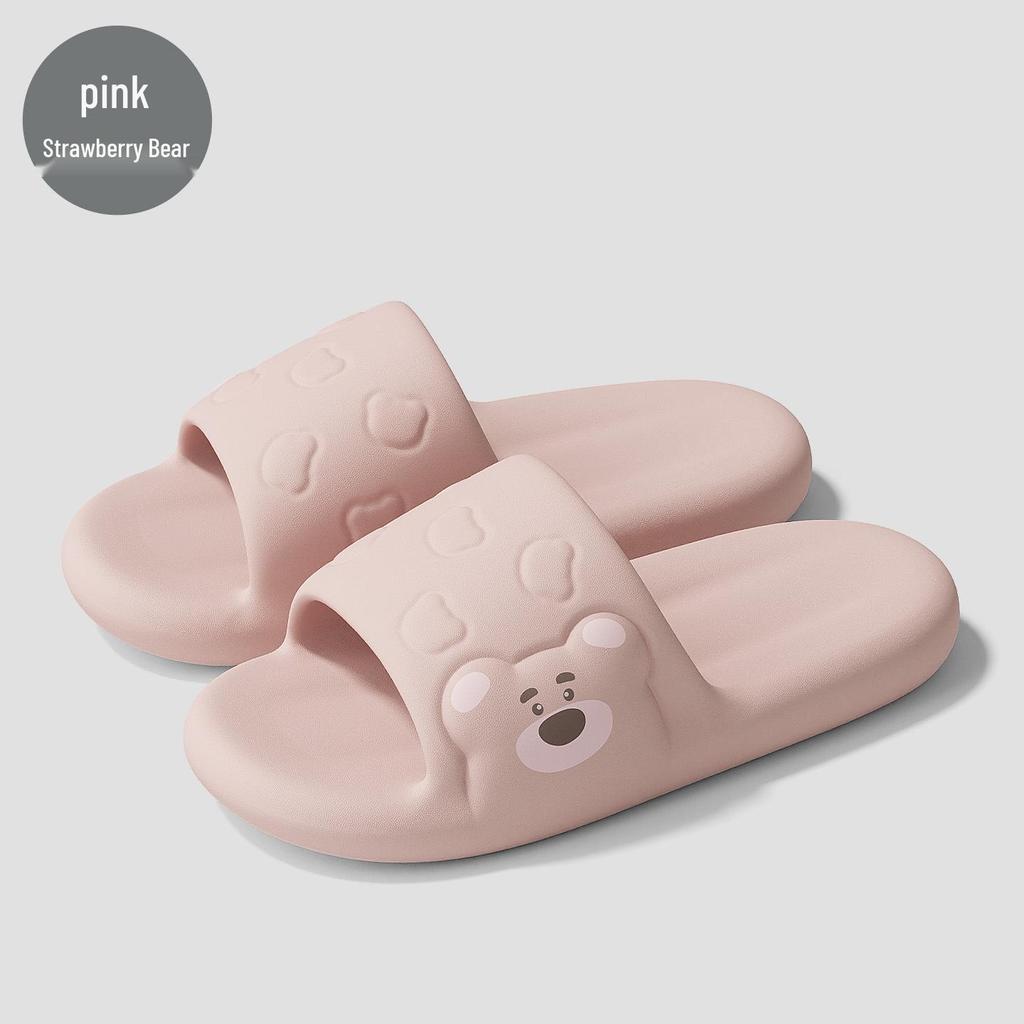 Kapcie EVA z miękką podeszwą: Wygodne, antypoślizgowe, na grubej podeszwie kapcie łazienkowe dla mężczyzn i kobiet, idealne na lato.