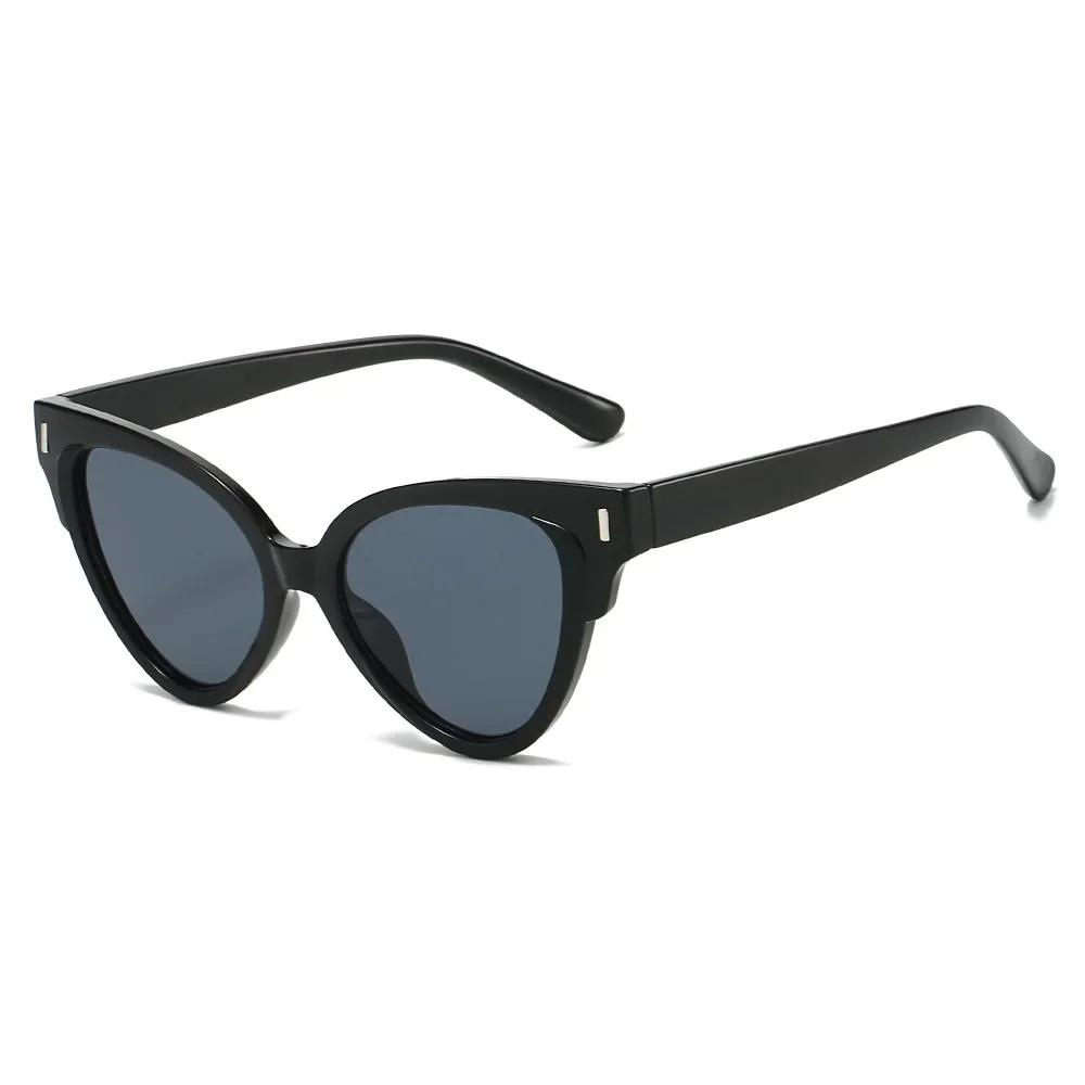 

Cat Eye Shape Sunglasses Retro Small Frame Sun Protection Sun Glasses 90s Vintage Glasses UV400 Shades for Women Summer Eyewear чёрный