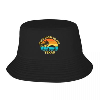 New South Padre Island Texas Beach Surfer Vacation Souvenir Holiday Bucket Hat Golf Rave Luxury Man Hat Sun Hats For Women Unisex's