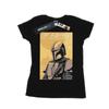 Star Wars Womens/Ladies The Mandalorian Art Poster Cotton T-Shirt