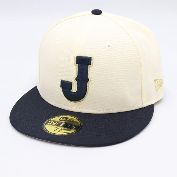 Used NEWERA Samurai Japan Cap RN11493 CA40289 Polyester/Cotton Navy x Ivory 60.6cm [yy] [Used] 4000002801000079