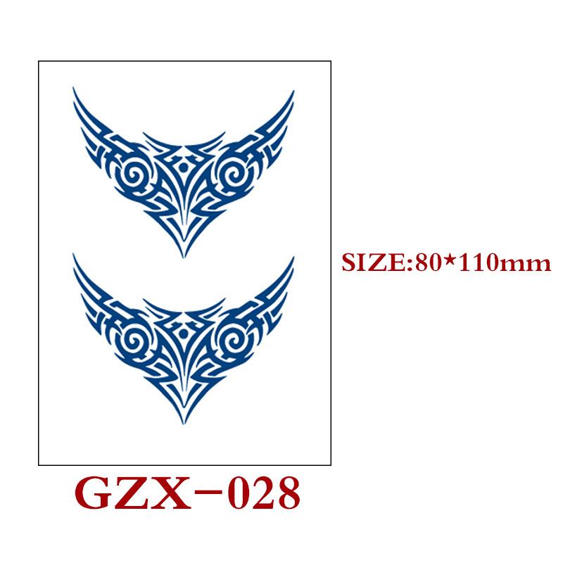 Herbal Semi-Permanent Tattoo Sticker, Semi-Permanent Tattoo Sticker, Waterproof, Sweat-Proof Tattoo