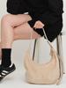 Beirut Classic Suede Hobo Bag Sand