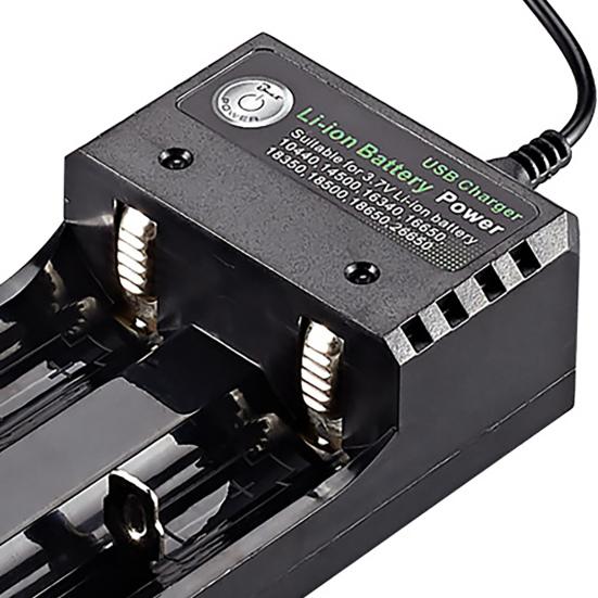 Pil Şarj Cihazı Çok Fonksiyonlu Bağımsız Şarj Çift Yuvalı 4.2V USB Akıllı Pil Şarj Cihazı 18650 18500 14500 26650 için Test Kapasitesi