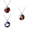 Elegante Michael Jackson Time Gem Anhänger Halskette mit Legierungsanhänger 51-80cm lang