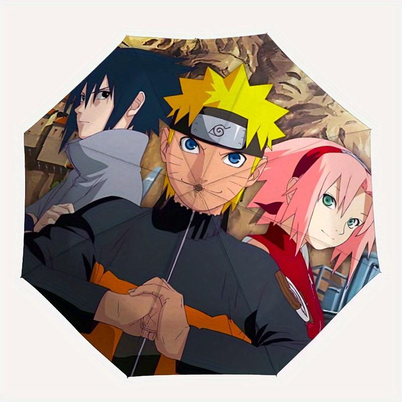 

1pc Naruto Automatic Opening/closing Umbrella, Windproof, Foldable Sunshade, Perfect Gift for Friends, Durable Handle yy250815136