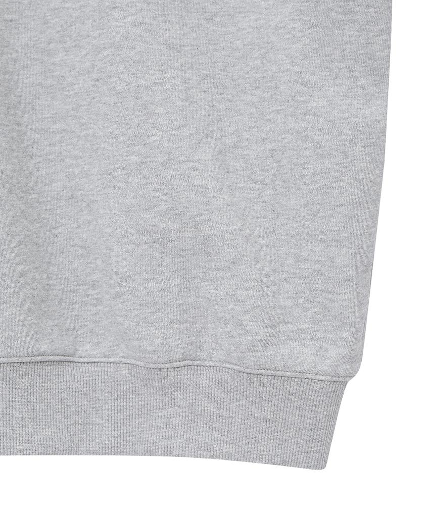 Syupeodeulai Basic Crew Neck Light Melange Grey Sdumrdq03Lmg
