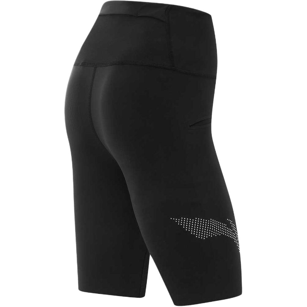 Li Ning Running Series Slim Fit Logo Elastic Mid Waist Sports Shorts Women Shorts Black AUSV006-1