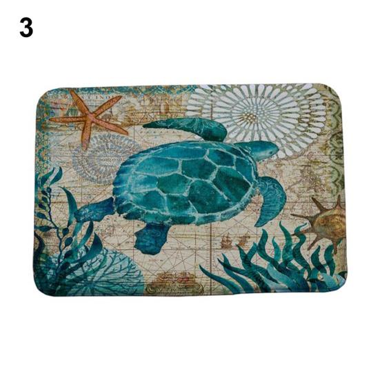 Yousheng Octopus Whale Turtle Seahorse Bathroom Kitchen Anti-slip Floor Mat Home Decor