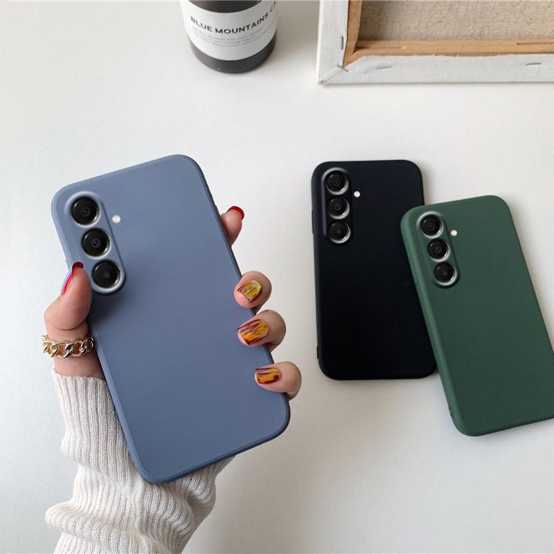 For Samsung A17 Case Cover Samsung Galaxy A17 Capas Phone Back Bumper Original Liquid Silicone Soft TPU Fundas Samsung A17 A 17