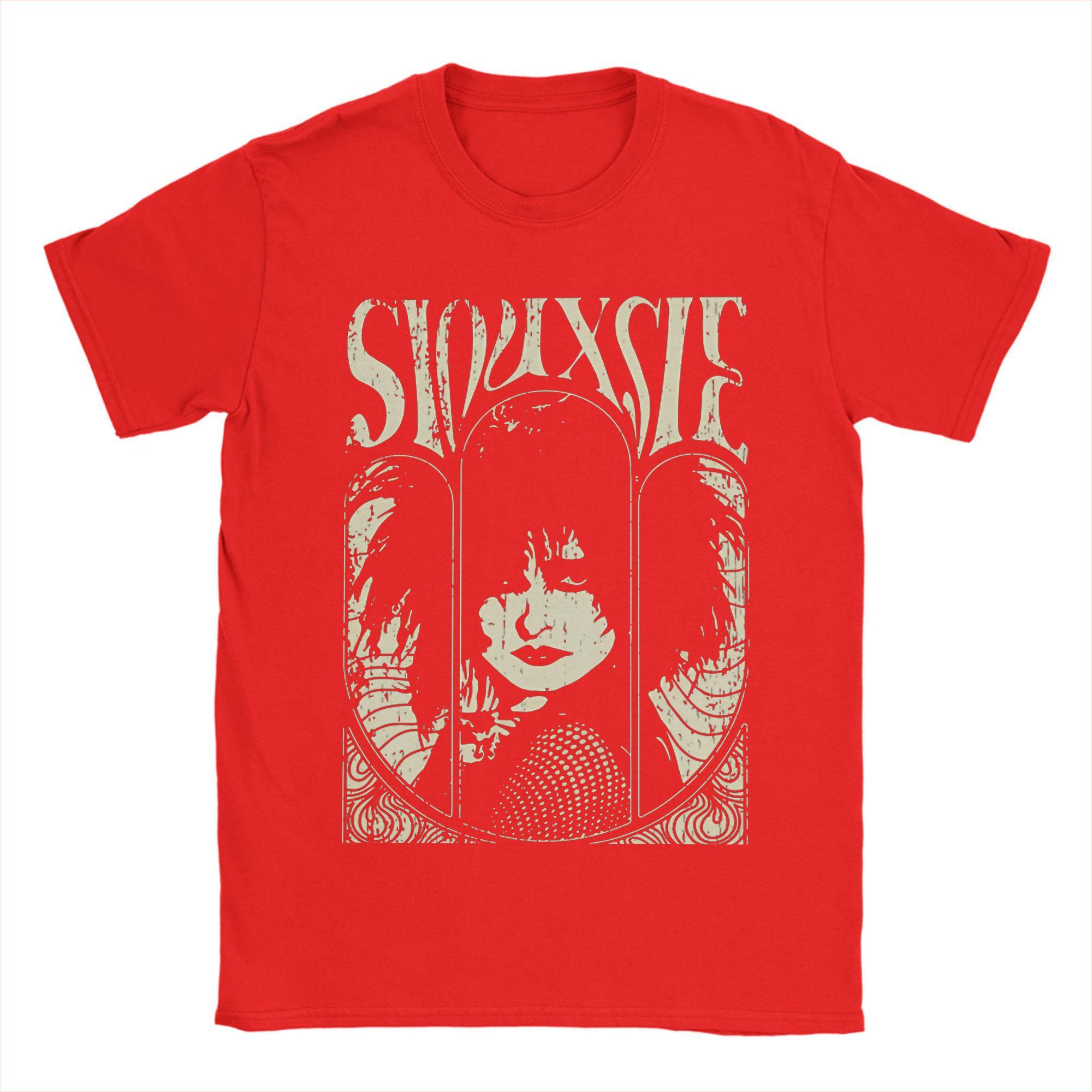 

Футболка Siouxsie and the Banshees Летние хлопковые футболки для взрослых Тренд Пользовательская футболка с логотипом Футболка с коротким рукавом Y2K Веселая одежда S