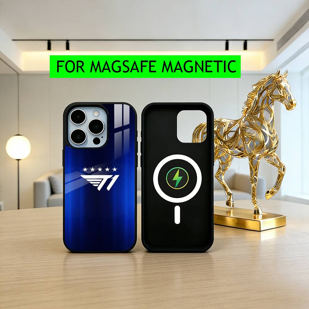Cool T1 Korean eSports design Phone Case For iPhone17,16,15,14,13,12,11 Plus,Pro Magnetic For Magsafe Wireless Charging