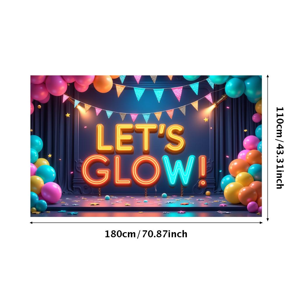 Photo Prop LED Neon Banner Party Decoration Glow Effect Neon Sign For Festival Decoration Party Celebration Night Event