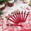 20PCS Christmas Series Ballpoint Pens Creative Black Ink Pen Smooth Writing Office Pens Holiday Gifts School Students Supplies