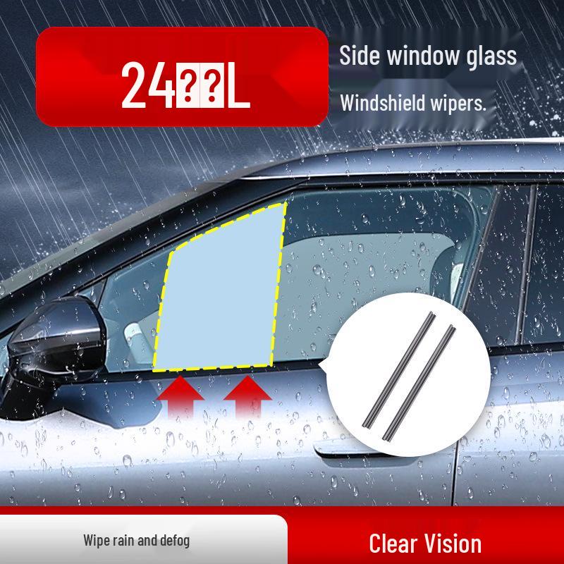 BYD 24 Song L Side Window Wiper: Rainproof & Anti-Fog Double Scraper with Rubber Wiper Blade