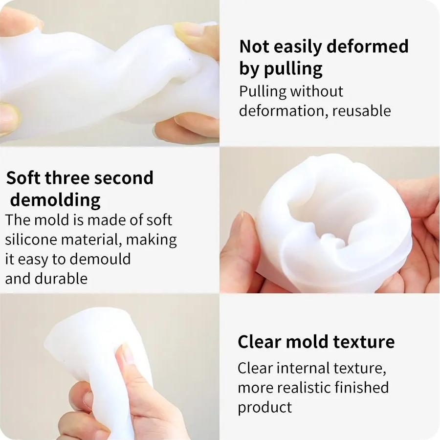 DIY Embrace Couple Portrait Candle Silicone Mold Cake Baking Mould Aromatherapy Plaster Home Ornaments