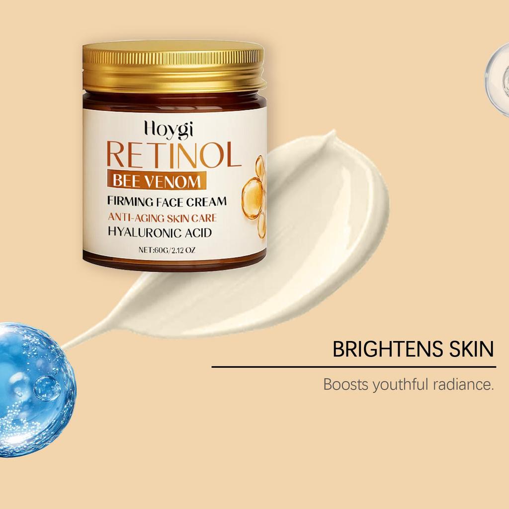 Firming Retinol Cream for Skin Brightening Deep Hydration Smooth and Elastic Skin Moisturized Radiant Skincare Cream