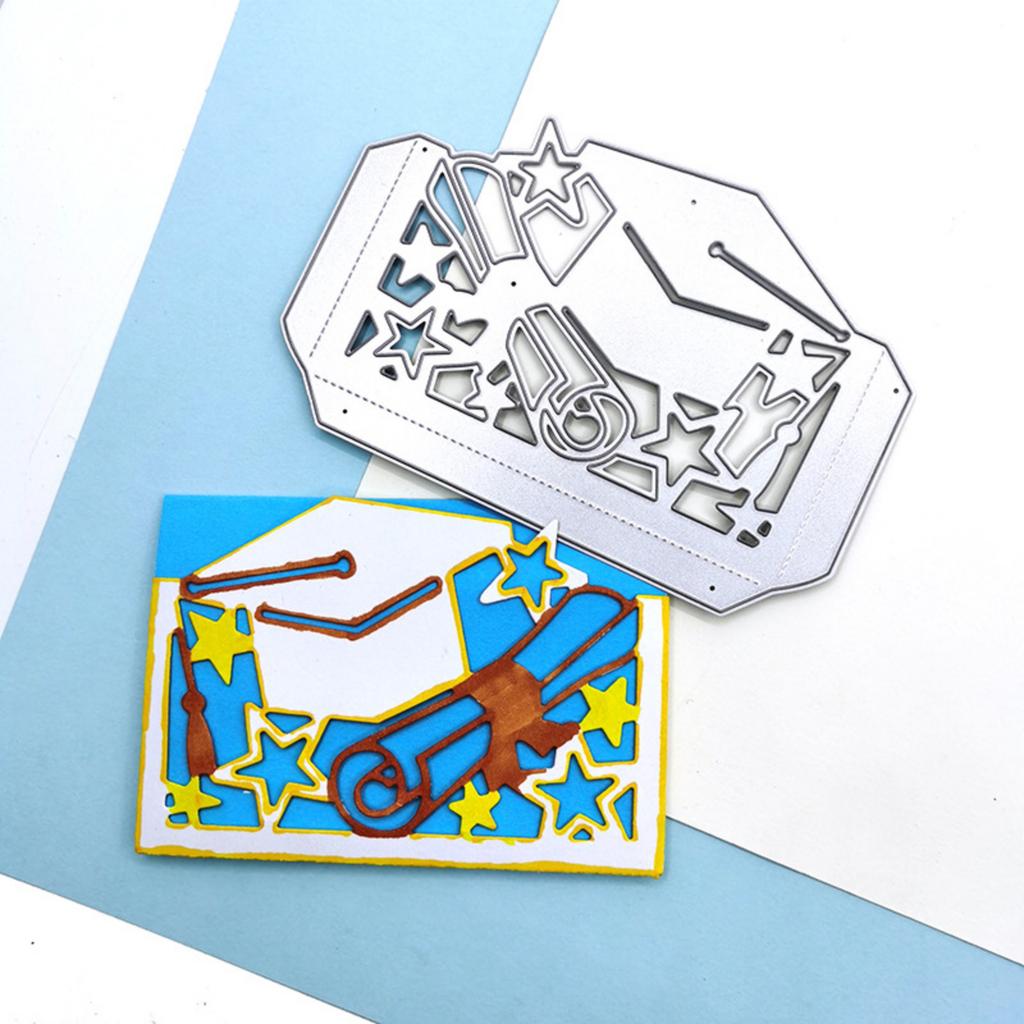 DIY Cutting Carbon Steel Embossing Knife Mold Template Congratulations Successful Graduation Handmade Die Tools For DIY