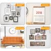 10PCS Punch-Free Wall Hooks Self Adhesive Screw Stickers Hooks for Hanging Photo Frame Wall Clock Bathroom Kitchen Utensils Hook