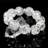 Cracked Crystal 20mm Bracelet for Men with Gift Box in Natural Stone Prayer Beads Power Stone [Sekki] Paulownia, [b053]