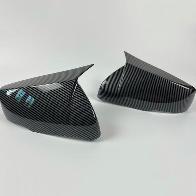 For Cadillac CT5/CT6 ATSL CT4 Carbon Fiber Look Modified Rear View Mirror Shell Folding Texture Horn Rearview Mirror Cover
