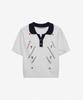 JUCYJUDY Linen Embroidered Collared Knit J1Kt322C