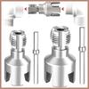 Electric Pipe Thread Cutting Tool Kit, Integrated Internal & External Threader for PVC Pipe, Electric Drill Compatible Pipe T