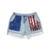 Europäische & Amerikanische High-Waist Jeans-Shorts mit Fransen - Trendige Damenmode