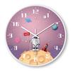 Children's Room Creative Personality Astronaut Space Wall Clock Modern Simple Home Silent Clock