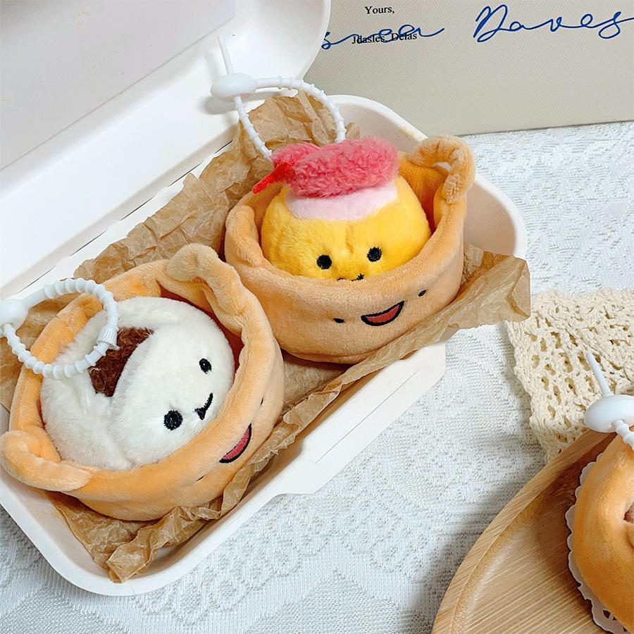 Bambola Carina Simulata Panino Char Siu Bambola Gamberetto Fresco Borsa Sauna Giocattolo per Gioco di Cibo Ciondolo Macchina Artiglio Giocattolo Piccolo Regalo