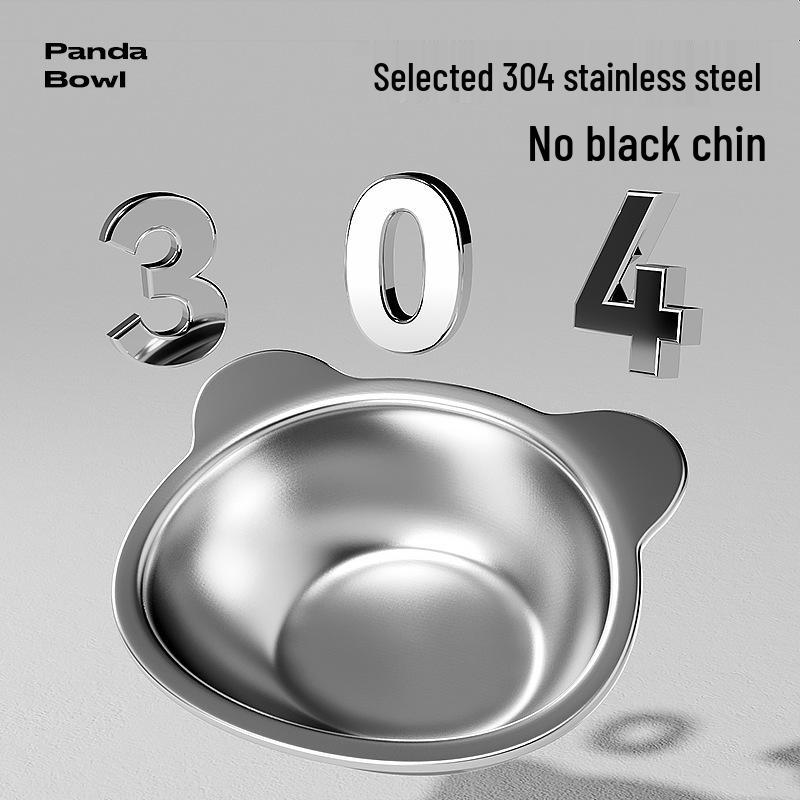 Elevated Stainless Steel Pet Bowl with Anti-Spill Design, Protects Cervical Spine, Integrated Water and Food Dish for Cats and Dogs