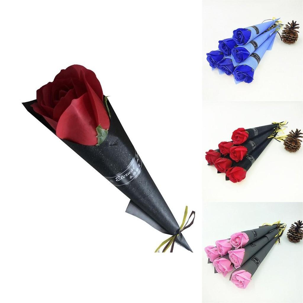 Eleganter Seifenrosen-Ewige-Blume-Einzelstrauß Perfekt für Geburtstags- und Valentinstagsgeschenke