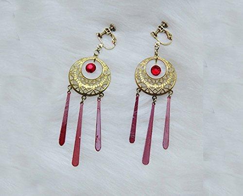 Touken Ranbu Izuminokami Kanesada-style earrings, costume accessory