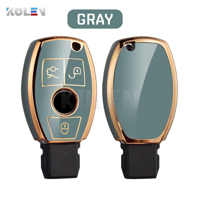 New Tpu Car Key Case Cover Shell Fob for Mercedes Benz A C E S Class W204 W205 W212 W213 W176 GLC CLA AMG W177 Auto Accessories