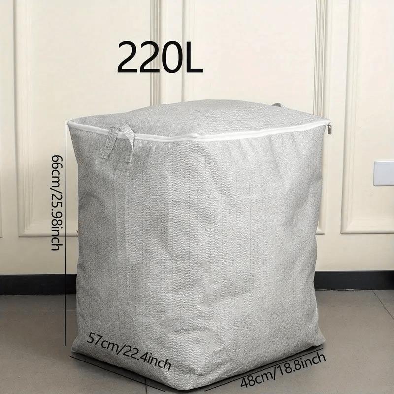 Rectangle Large Capacity Storage Bag, Multipurpose Closet Organizer for Bedding, Comforter, Blankets, Clothes and Toys