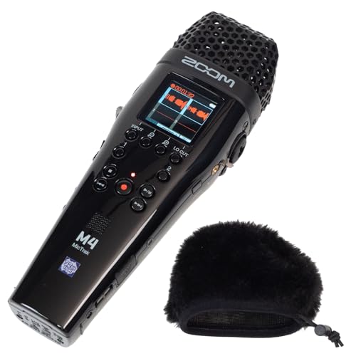 Zoom M4 Handy Recorder 32bit Float Recording 4 Tracks Time Code Singing Acoustic Guitar Musical Instrument Performance Battery Operated Street Live