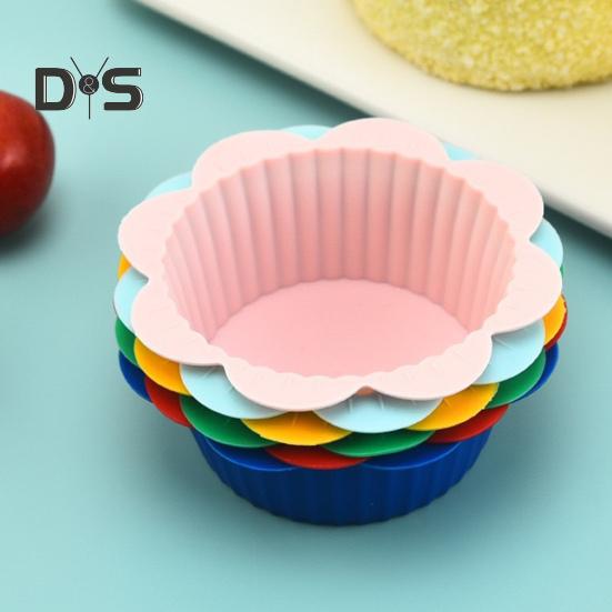 10/20 Τεμάχια Φόρμες Σιλικόνης για Ψήσιμο Πυκνωμένες Αντικολλητικές Φόρμες για Μάφιν Τάρτες με Ακανόνιστα Σχήματα Ασφαλείς για Φούρνο/Κατάψυξη/Πλυντήριο Πιάτων Σκεύη Ψησίματος για Κρέμα Πουτίγκα
