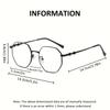Pochromic Fashion Glasses Dual-Use Day & Night with Gray Lenses for Daytime and White Lenses for Night Vision