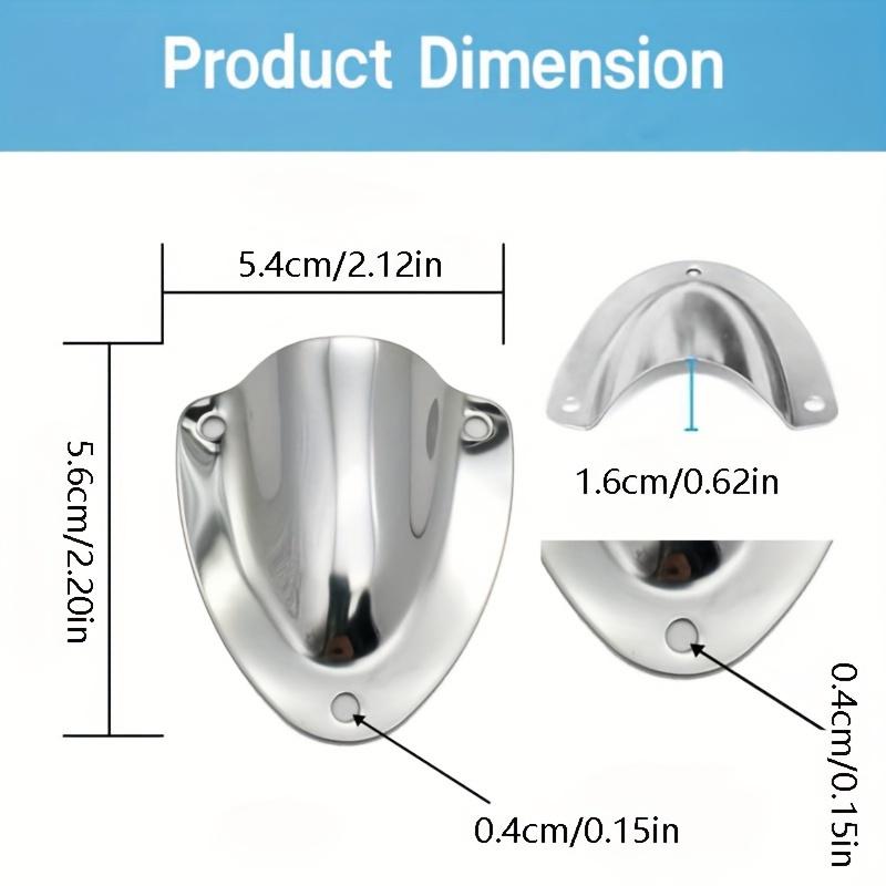 2 BUC Acoperitoare Guri de Ventilație Tip Scoică din Oțel Inoxidabil, Protector Găură Cablu pentru Barcă Iaht Caiac Accesorii Marine