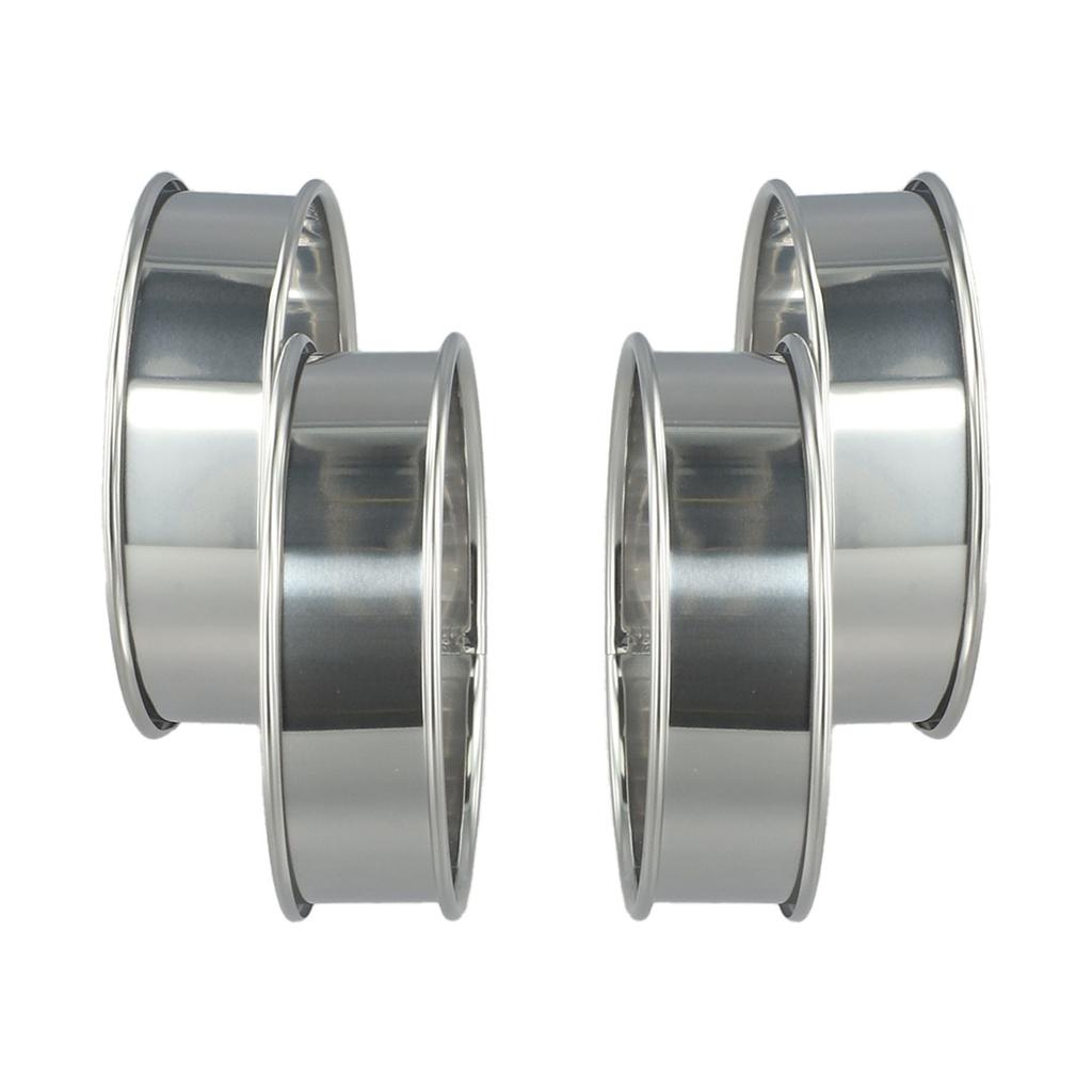 Hotels und Restaurants für Familien Muffin-Ringe DIY Kreative Runde Muffin-Ringe Außendurchmesser 8,5 cm Edelstahl