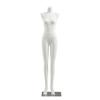 Luxury Full-Body Female Mannequin Display Stand: Fabric-Wrapped, Solid Wood